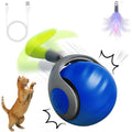 Speedy Tail 2.0Speedy Tail Cat ToySpeedy Tail 2.0 Cat ToyInteractive Cat Toy Balls for Indoor CatsTwo SpeedUSB Rechargeable Smart Self Rolling Automatic Cat Toy Ball with Speedy Tail (Blue)